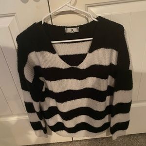striped cozy sweater
